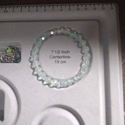 Teal Blue Bracelet With Ice cream Squishmellow Chain