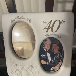 Russ 40th Anniversary  Ceramic Picture Frame