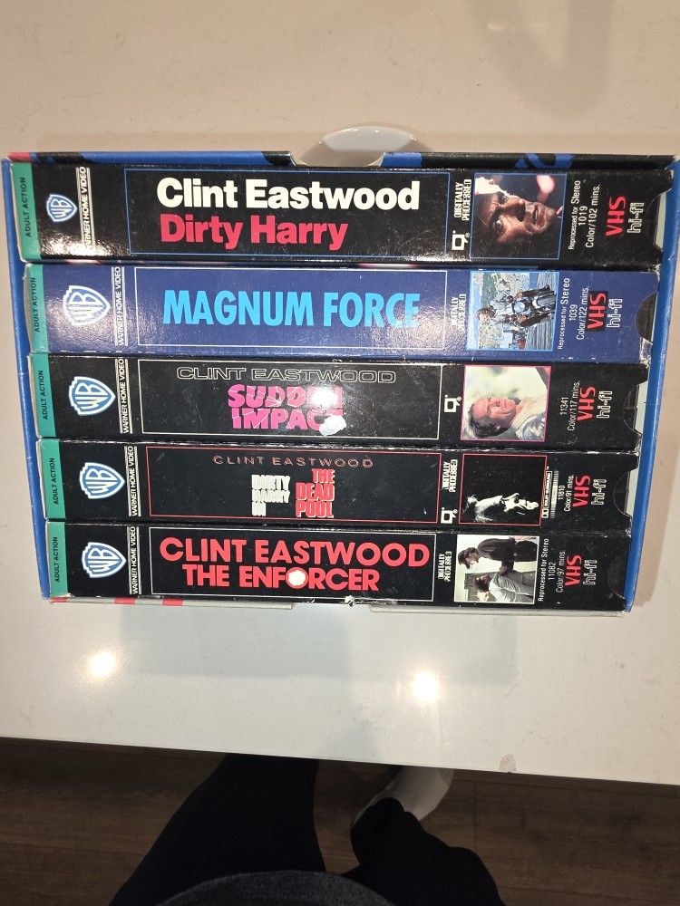 Clint Eastwood VHS Set 10.00 OBO