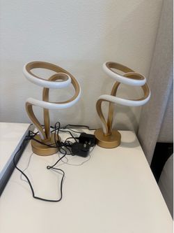 Gold rainbow multi color swirly touch lights