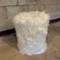 New-Fur Stool Or Sm. Table