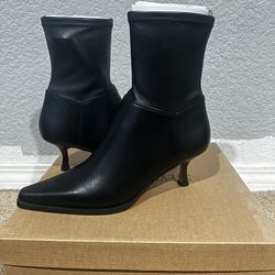 Steve Madden Black Leather Boots