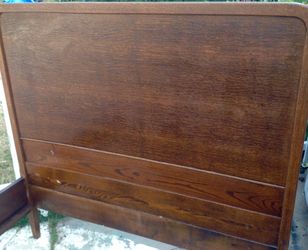 Vintage Quarter Sawn Oak Bed Full Size