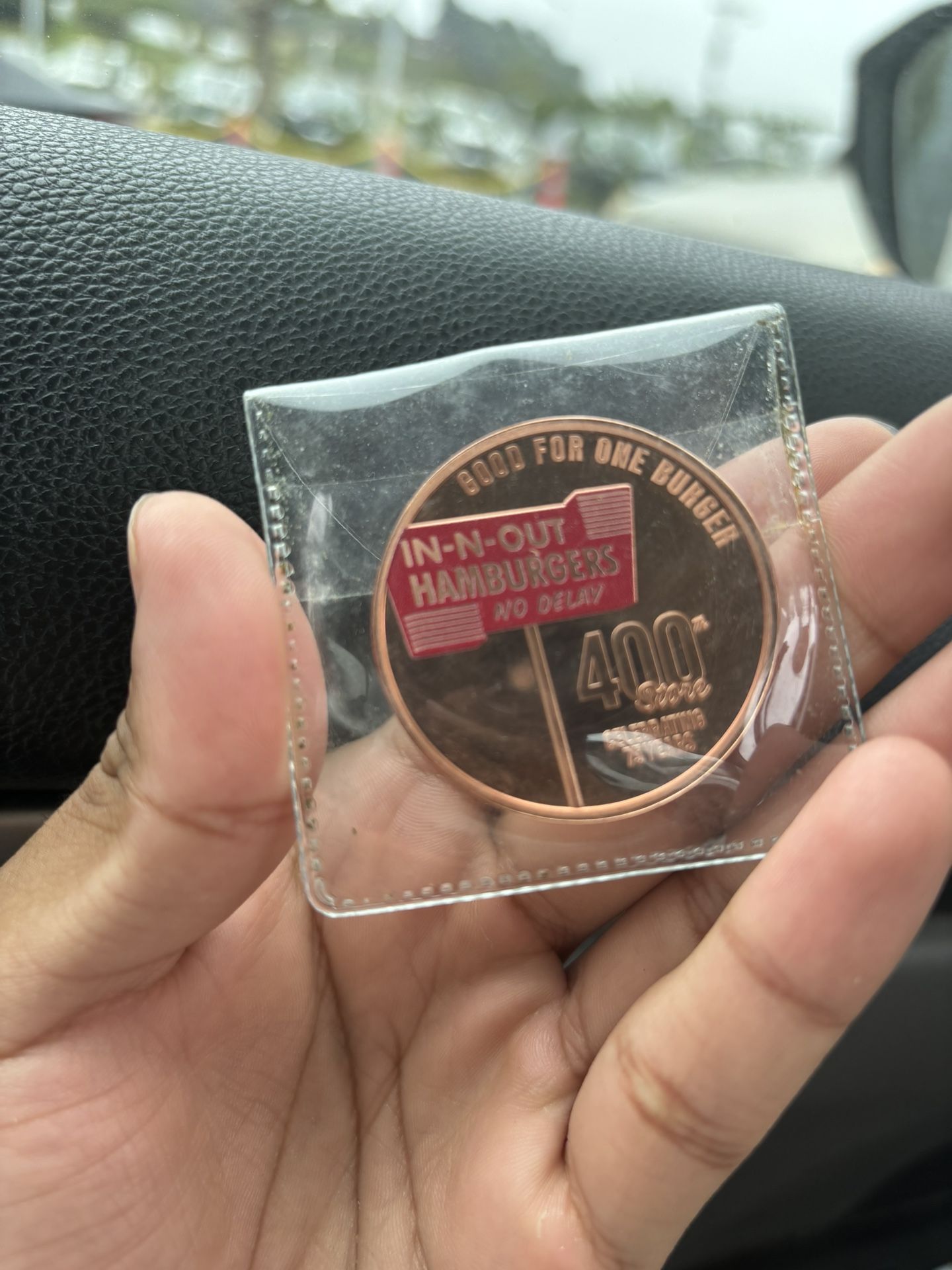 In N Out Burger coin