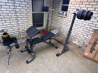 Weider bench and squat rack