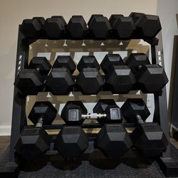 Full Marcy Home Gym Set – Dumbbells, Bench, Rack & Workout Mat – $1,200