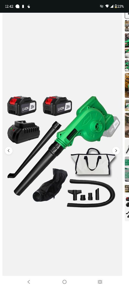 Portable Cordless Leaf Blower/Vacuum