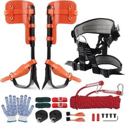 Professional Tree Climbing Spikes Set – Height-Adjustable Climbing Spurs -NEW (3387/16)
