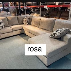 Platinum Huge U Shaped Extra Comfort Sectional Couch Wit Chaise ☀️ Brand New🤩 Living Room Set✅