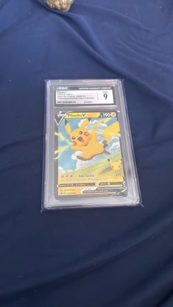 Pikachu V CGC Mint 9 Graded Pokemon Card