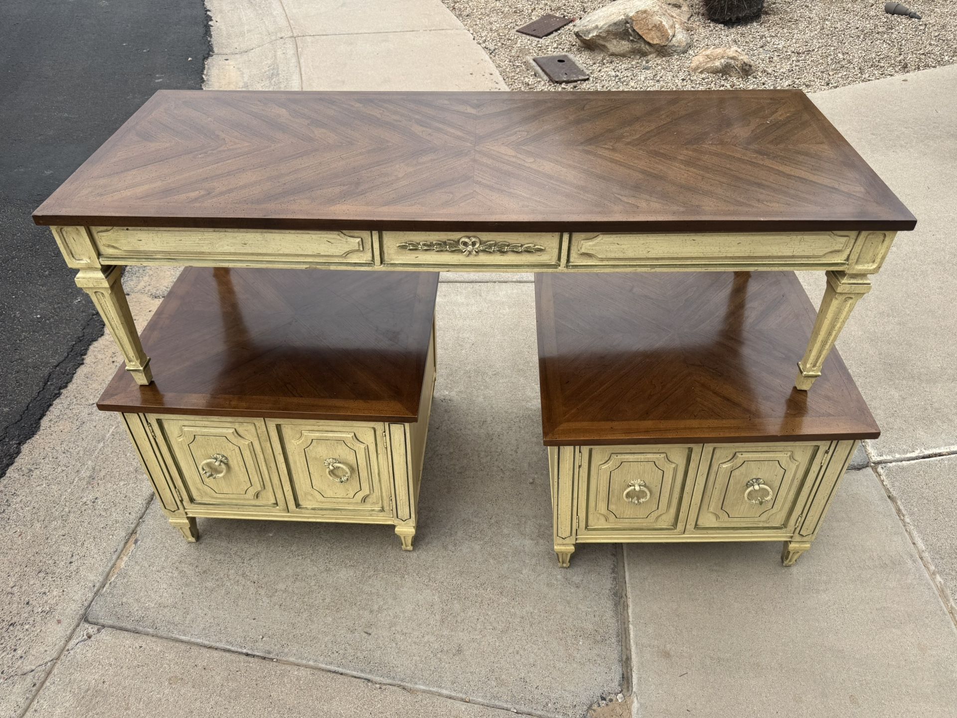 Wood Living Room Table Set Coffee Table And End Tables