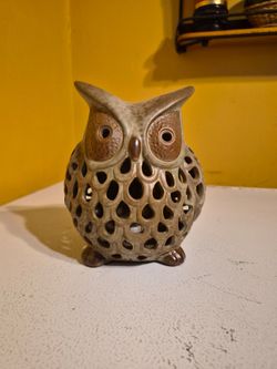 Light up owl,  changes colors, battery operated