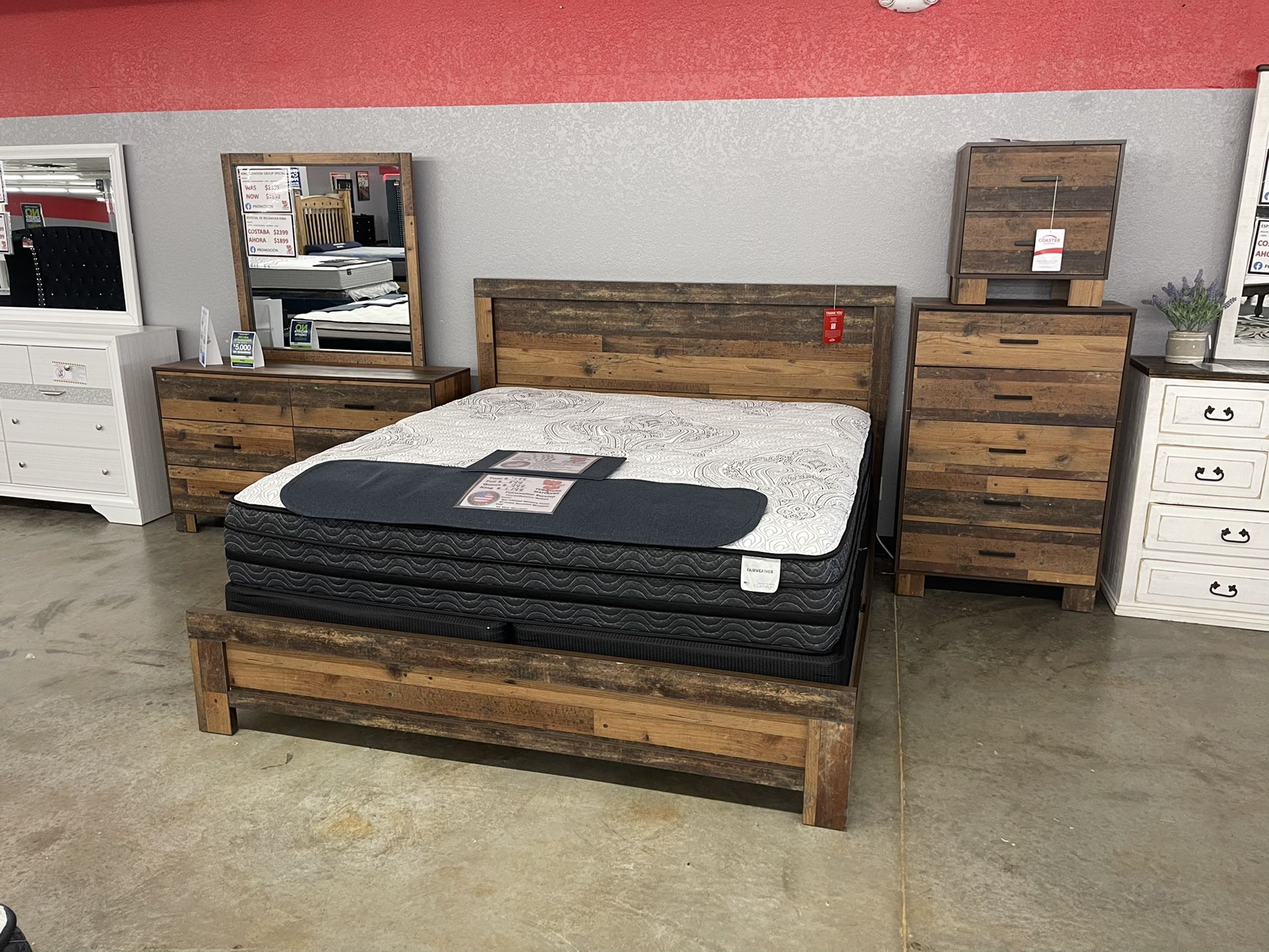 Brand New King Bedroom Group Available Now!! 