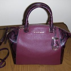 Michael Kors Python Embossed Large Reilly Satchel