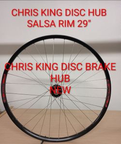 Bicycle Wheel 29" Chris King Hub Salsa Rim 32 Spokes