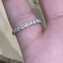 Natural Diamond Gold Wedding Band 