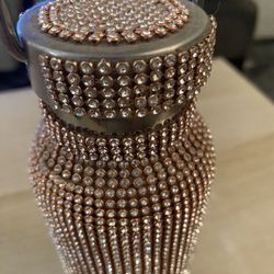 Tomo Diamonds Pink Bling Water Bottle Designer New