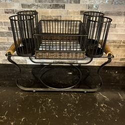 Plate, Napkin And Utensil Holder. 