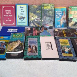 Fishing, VHS 12, Fishing Books 3 All For $50