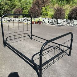 Vintage Full Size Iron Bed Frame