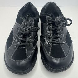 B.O.C. Black Leather Lace Ups Size 9M