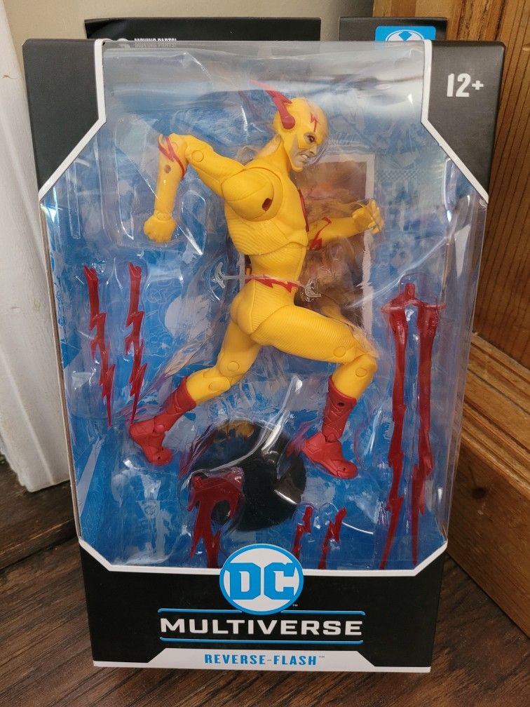 DC MULTIVERSE REVERSE FLASH ACTION FIGURE! 22 MOVING PARTS! FACTORY SEALED! RETAILS$45