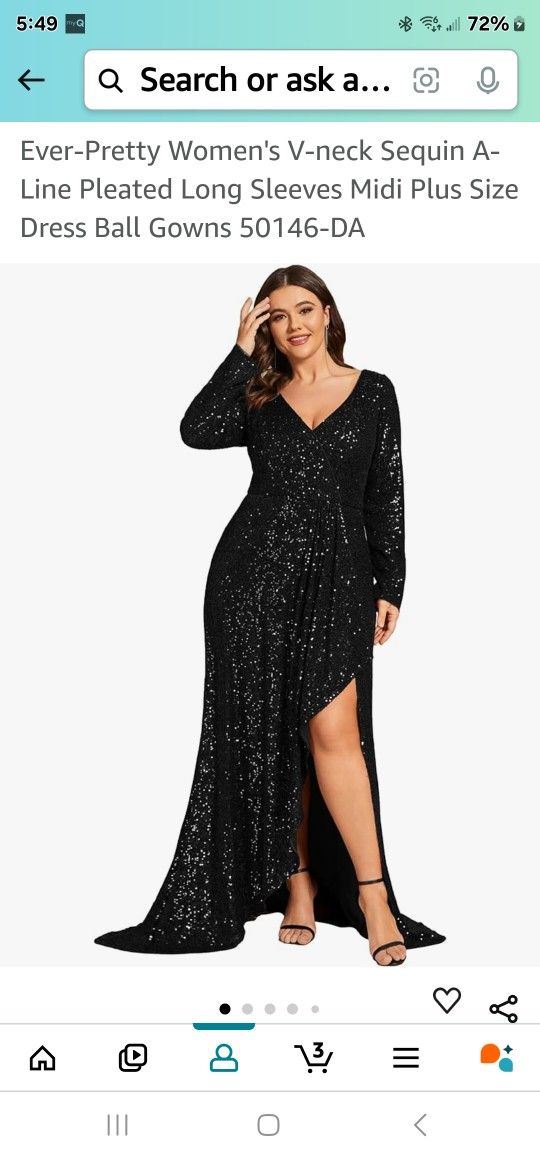 champagne long formal dress A Line V Neck Long Sleeves Champagne Prom Dress With Appliques TP0940 US12 / As Picture
