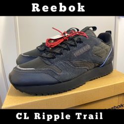 Reebok Mens Ripple Trail Grey/Black/Panton Running Shoes Size 10 New