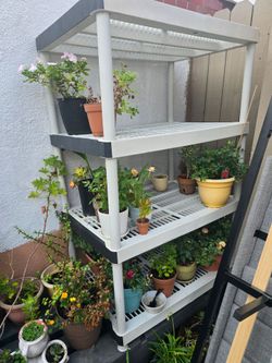 5 tier plastic shelving