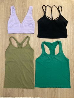 LULULEMON SIZE 6 ALIGN EBB TO STREET SWIFTLY TECH TOPS $25 EACH, LIKE NEW! BUNDLE SALE