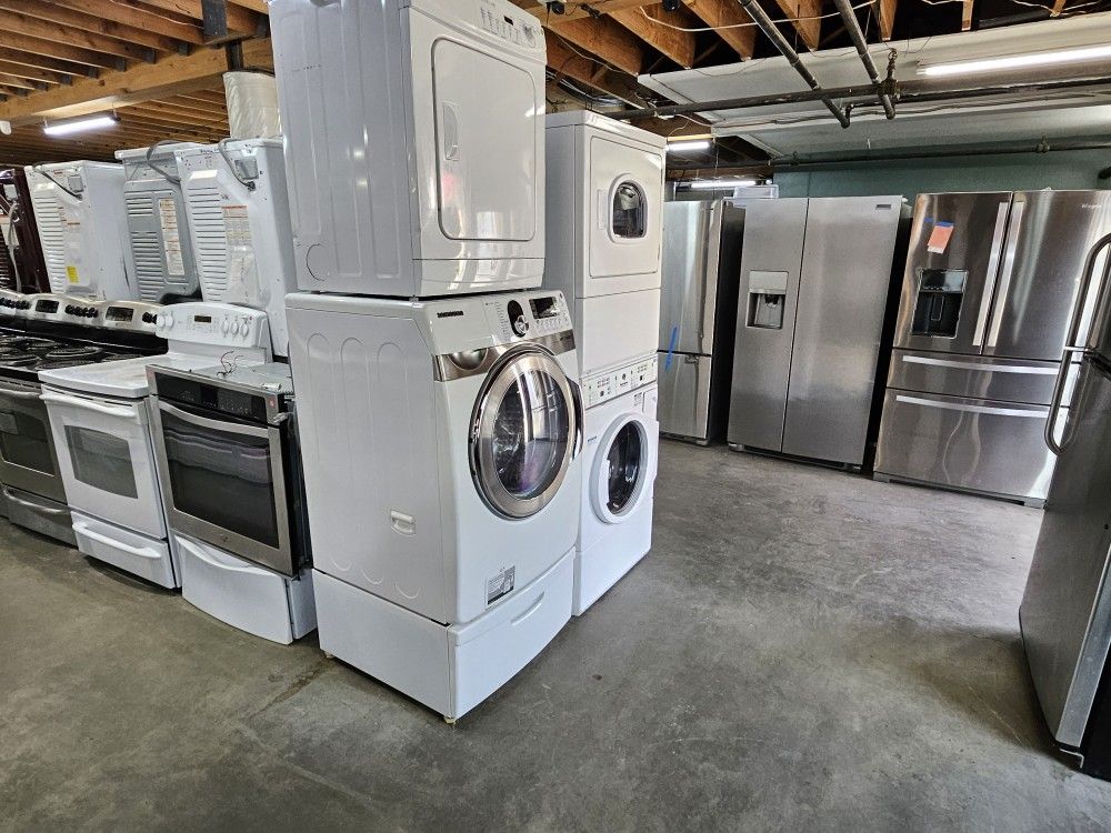 Nice like a brand new affordable refurbish whirlpool Ken more samsung maytad LG GE Refrigerators Washer Dryer Oven Stove Stackable Free Warranty Free