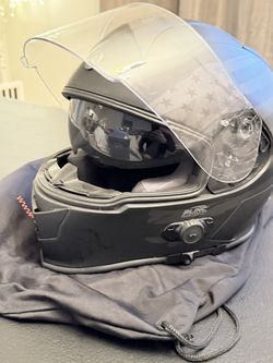 Motorcycle Helmet and Gloves
