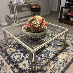 Matching Glass Console Table & Coffee Table Set – Sturdy & Stylish 