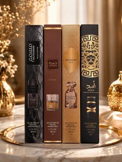 4 Original Arabic Travel Perfumes for Men – 35ml Each
