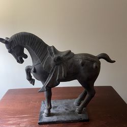 Chinese Bronze Tang Dynasty Horse Statue 