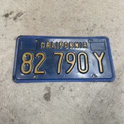 Vintage Patina License Plate
