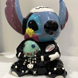 Disney Stitch Halloween Skeleton Costume Cookie Jar