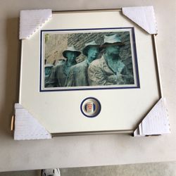 FDR Abolish Breadline Picture With Antique Pin