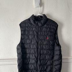 Men’s Polo Vests Black Large 