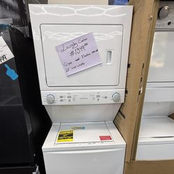 Brand new Frigidaire 3.9 cu. ft. Washer and 5.5 cu. ft. Dryer Electric Long Vent Stacked Laundry Center in White