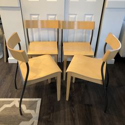 Rare Vintage IKEA Postmodern Style Dining Chairs for Sale in