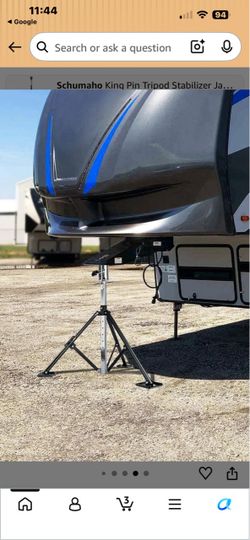 King Pin Tripod Stabilizer Jack for 5th Wheel Trailer Rv, Allow Drill Adjust, 5000lb Load Capacity & Adjustable Height from 35" to 56"（Patented) 400+ 