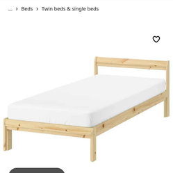 Ikea NEIDEN Bed frame  with  slatted bed base