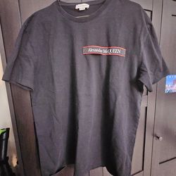 Alexsander McQueen  unisex black  t-shirt  L-XL