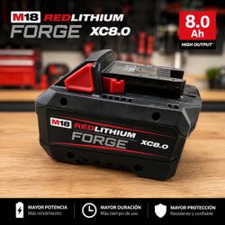 Milwaukee M18 RedLithium Forge XC8.0 Battery