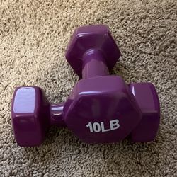 10 Lb Pair Viny Coated Dumbbells