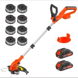 JAGROM CORDLESS GRASS TRIMMER AND EDGER 12 INCHE ONE BATTERY AND CHARGER INCLUDED
