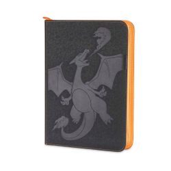 Pokémon Center Scorching Charizard Binder 360 Card 18-Pocket Black Orange Zipper