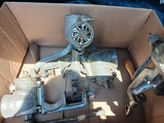 Lot Of  Vintage Meat Grinders As Pictured 