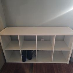 8 White Storage Shelf